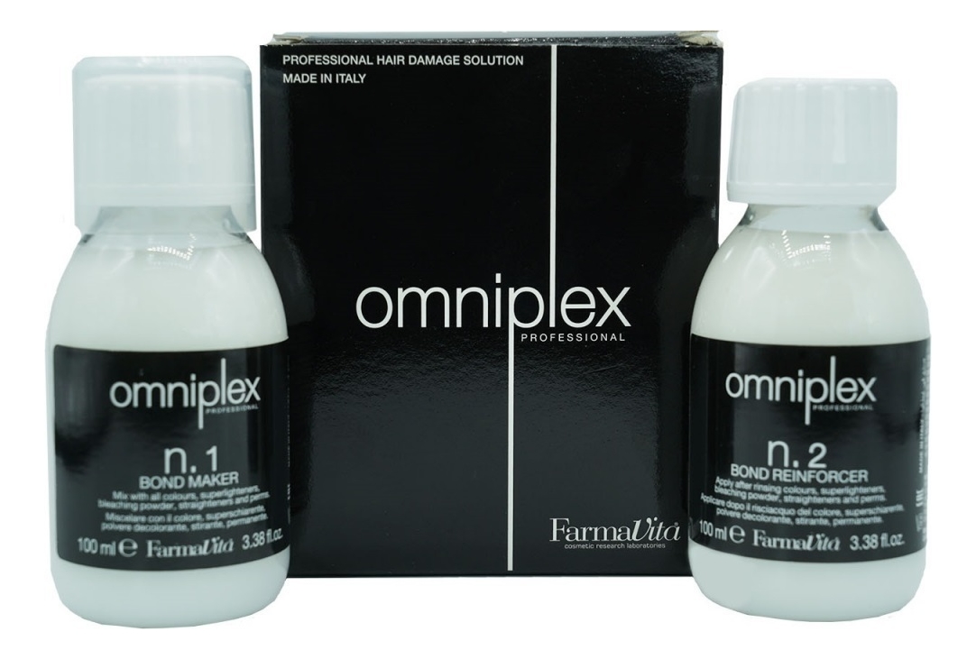 Набор для защиты и реконструкции волос во время окрашивания Omniplex 2*100мл (состав No1 + состав No2)