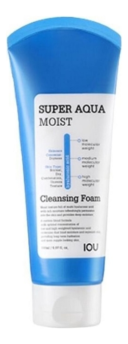 

Пенка для умывания IOU Super Aqua Moist Cleansing Foam 150мл