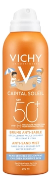 Солнцезащитный спрей-вуаль для лица и тела Анти-песок Capital Ideal Soleil SPF50+ 200мл