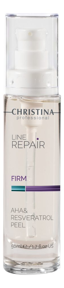 Кислотный пилинг для лица с ресвератролом Line Repair Firm Aha & Resveratrol Peel 50мл кислотный пилинг christina firm aha