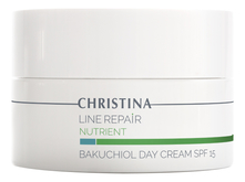 CHRISTINA Дневной крем для лица с экстрактом бакучиола Line Repair Nutrient Bakuchiol Day Cream SPF15 50мл
