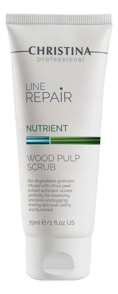 

Скраб для лица с частицами коры цитрусовых Line Repair Nutrient Wood Pulp Scrub 75мл