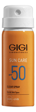 GiGi Солнцезащитный спрей для лица Sun Care Clear Spray SPF50 40мл