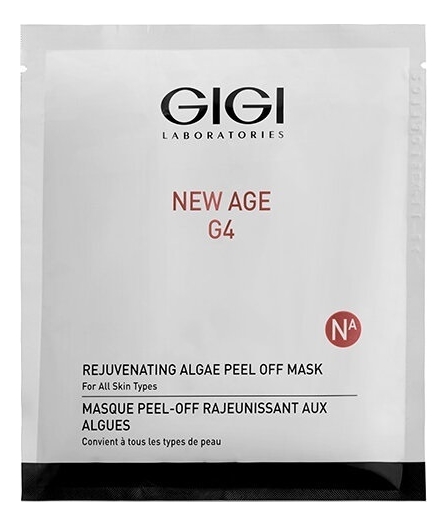 Альгинатная маска для лица New Age G4 Rejuvenating Algae Peel Off Mask 30г gigi new age g4 rejuvenating algae peel off mask маска альгинатная 30 г