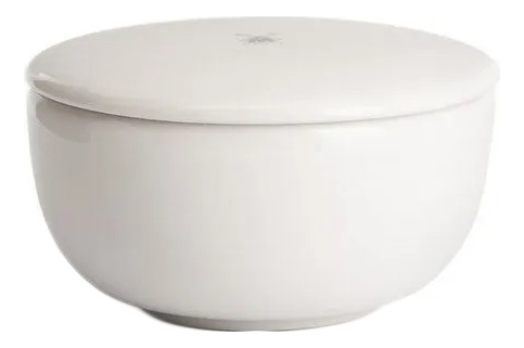 

Чаша для бритья с крышкой (белый фарфор)