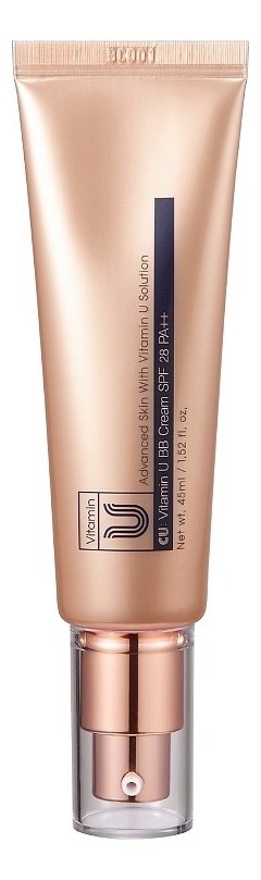 Тональный крем для лица CU: Vitamin U BB Cream SPF28 PA++ 45мл псалтирь пророка и царя давида с пояснениями