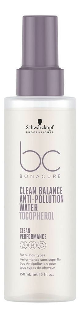 

Вода для защиты волос от загрязнений с токоферолом BC Clean Balance Anti-Pollution Water Tocopherol 150мл