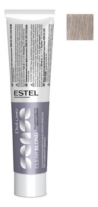

Полуперманентная крем-краска для волос Sense De Luxe Clear Blond 60мл: 11/16 Очень светлый блондин пепельно-фиолетовый, Полуперманентная крем-краска для волос Sense De Luxe Clear Blond 60мл