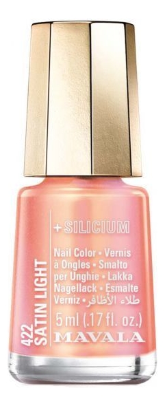 

Лак для ногтей с кремнием Silicium Nail Color 5мл: 422 Satin Light, Лак для ногтей с кремнием Silicium Nail Color 5мл