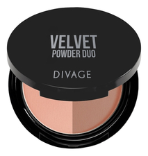 Divage Компактная пудра для лица Velvet Powder Duo 9г
