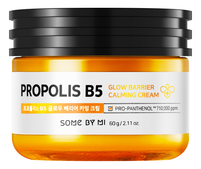 Успокаивающий крем для лица с прополисом Propolis B5 Glow Barrier Calming Cream 60г успокаивающая маска для лица с прополисом propolis b5 glow barrier calming mask 100г