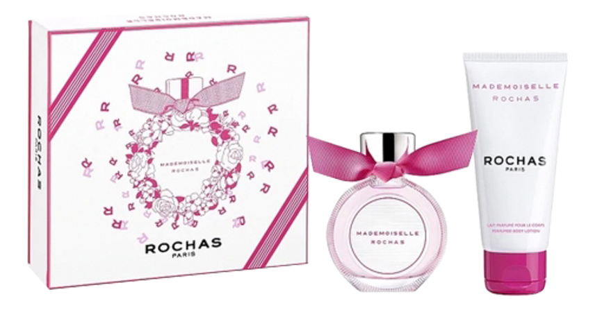 Mademoiselle Rochas Eau De Toilette: набор (т/вода 50мл + лосьон д/тела 100мл)