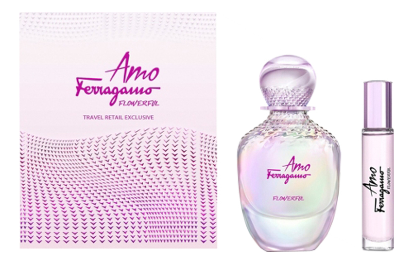 Купить Amo Ferragamo Flowerful: набор (т/вода 100мл + т/вода 10мл), Salvatore Ferragamo