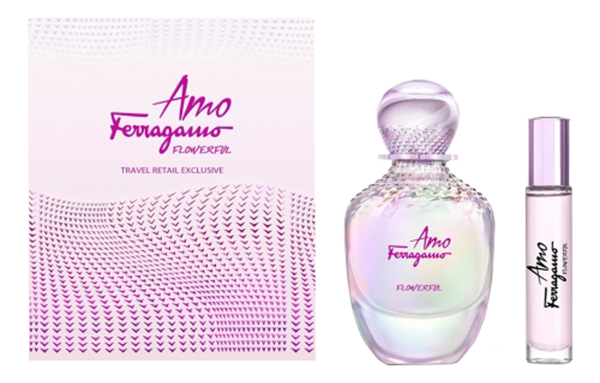 

Amo Ferragamo Flowerful: набор (т/вода 100мл + т/вода 10мл), Amo Ferragamo Flowerful