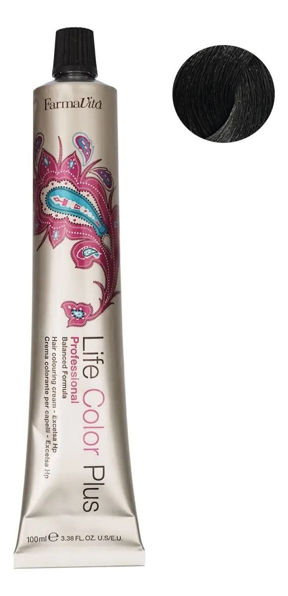 

Стойкая крем-краска для волос Life Color Plus 100мл: 3.0 Темно коричневый, Стойкая крем-краска для волос Life Color Plus 100мл