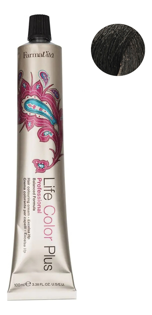 

Стойкая крем-краска для волос Life Color Plus 100мл: 4.0 Коричневый, Стойкая крем-краска для волос Life Color Plus 100мл