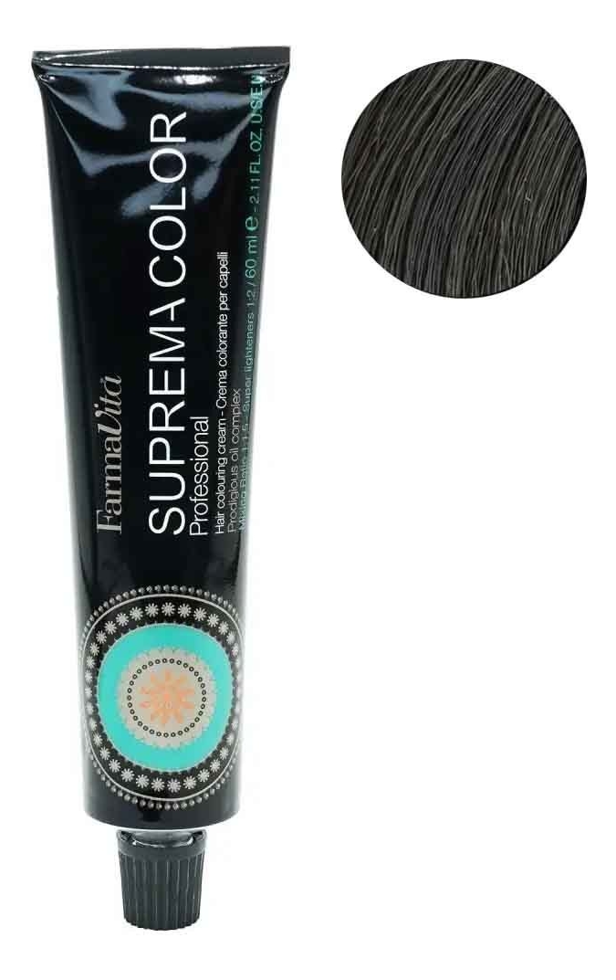 

Стойкая крем-краска для волос Suprema Color 60мл: 4.12 Каштановый пепельный ирис, Стойкая крем-краска для волос Suprema Color 60мл