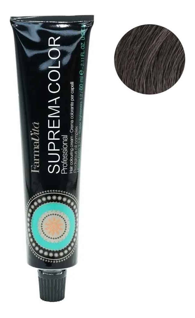 Стойкая крем-краска для волос Suprema Color 60мл: 5.12 Светло-каштановый пепельный ирис