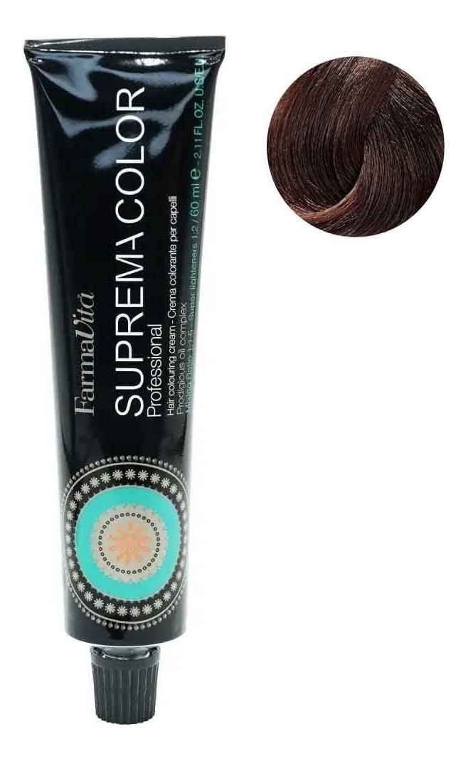 Стойкая крем-краска для волос Suprema Color 60мл: 5.52 Светло-каштановый шоколадный