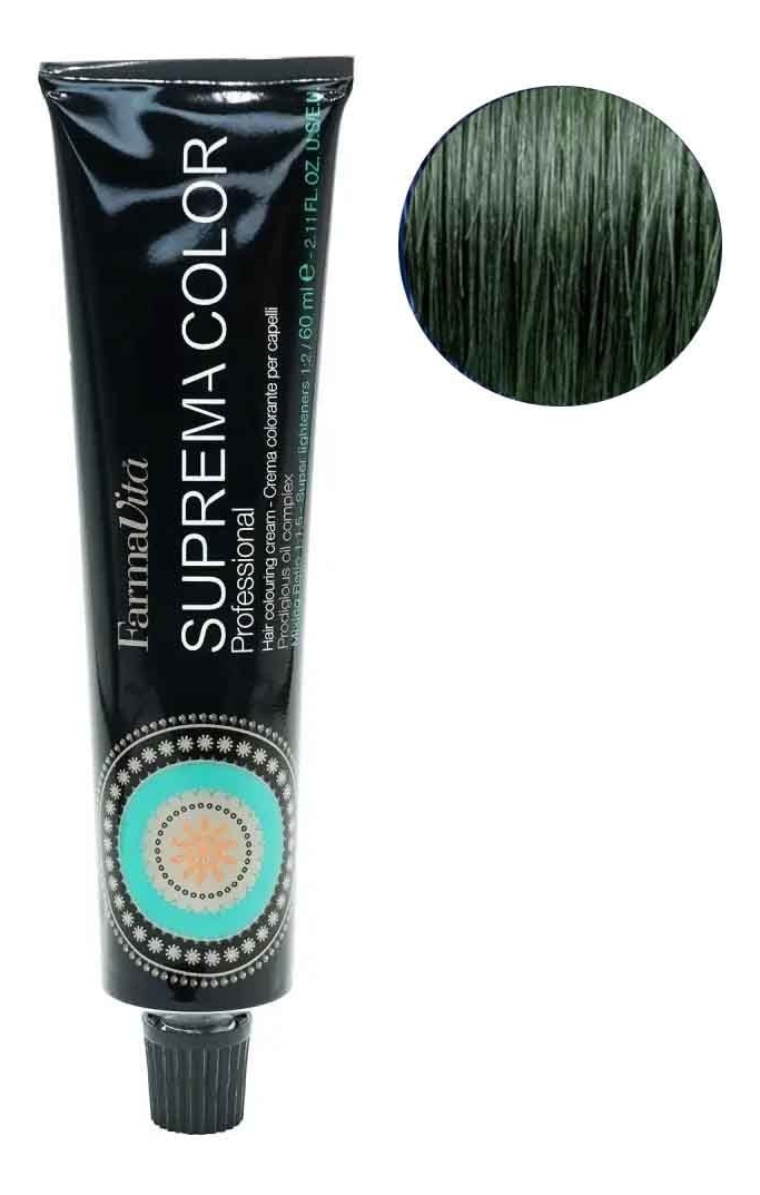 Стойкая крем-краска для волос Suprema Color 60мл: Микстон зеленый