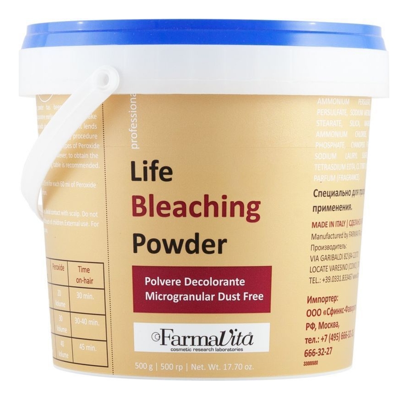 

Обесцвечивающий порошок для волос Life Bleaching Powder Blue: Порошок 500г, Обесцвечивающий порошок для волос Life Bleaching Powder Blue