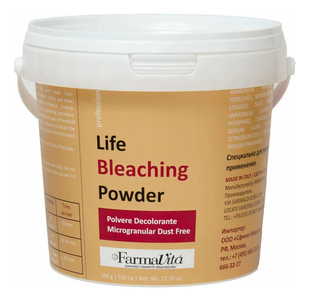 Обесцвечивающий порошок для волос Life Bleaching Powder (белый, без запаха)