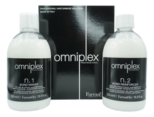 FarmaVita Набор для защиты и реконструкции волос во время окрашивания Omniplex 2*500мл (состав No1 + состав No2)