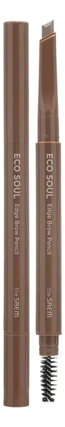 Карандаш для бровей Eco Soul Edge Brow Pencil 0,6г: 01 Brown the saem карандаш для бровей eco soul edge brow pencil оттенок 01 brown