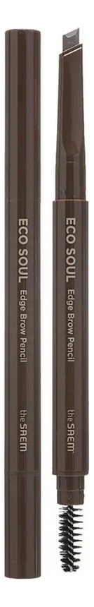 Карандаш для бровей Eco Soul Edge Brow Pencil 0,6г: 02 Deep Brown