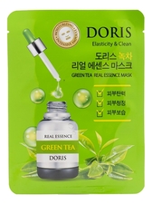 Jigott Тканевая маска для лица с экстрактом зеленого чая Doris Green Tea Real Essence Mask 25мл