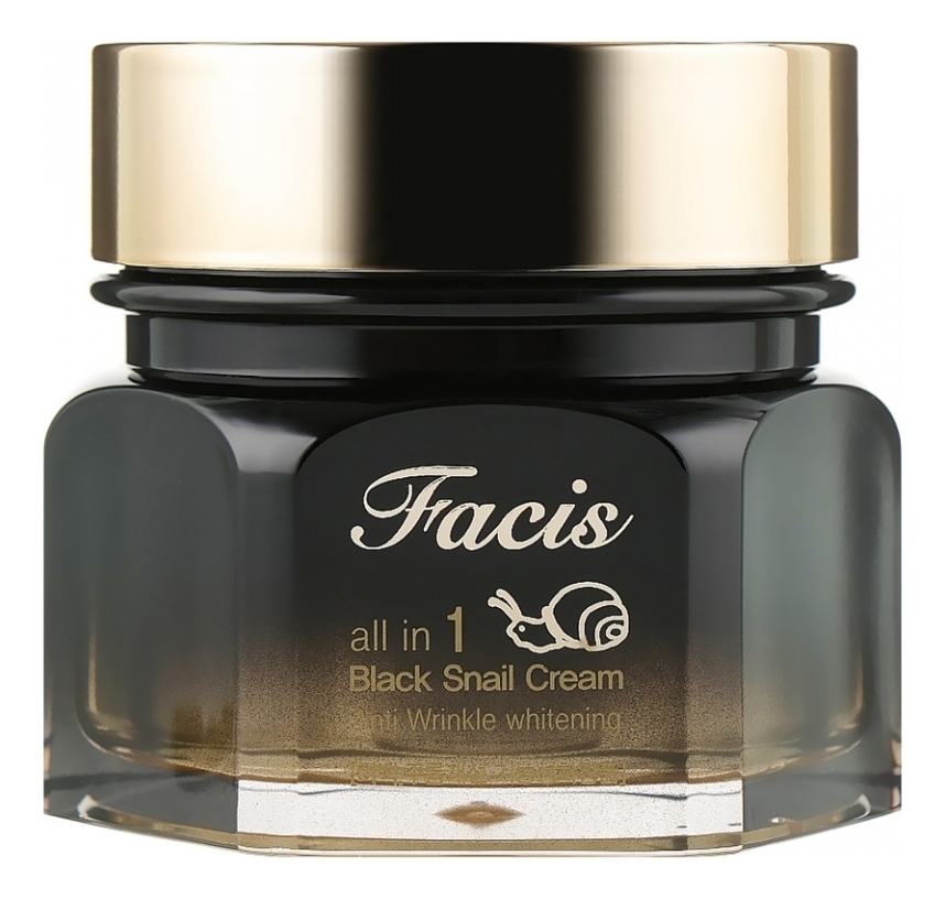 

Крем для лица с муцином улитки Facis All In 1 Black Snail Cream 100мл