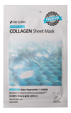 Тканевая маска для лица с коллагеном Essential Up Collagen Sheet Mask 25мл