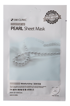 Тканевая маска для лица с экстрактом жемчуга Essential Up Pearl Sheet Mask 25мл