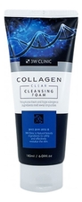 3W CLINIC Пенка для умывания с коллагеном Collagen Clear Foam Cleansing 180мл