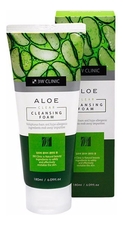 3W CLINIC Пенка для умывания с экстрактом алоэ вера Aloe Clear Cleansing Foam 180мл