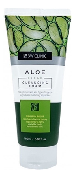 

Пенка для умывания с экстрактом алоэ вера Aloe Clear Cleansing Foam 180мл