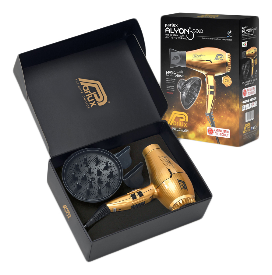 

Набор для волос (фен 2250W 0901-Alyon Gold + диффузор для фена Magic Sense)