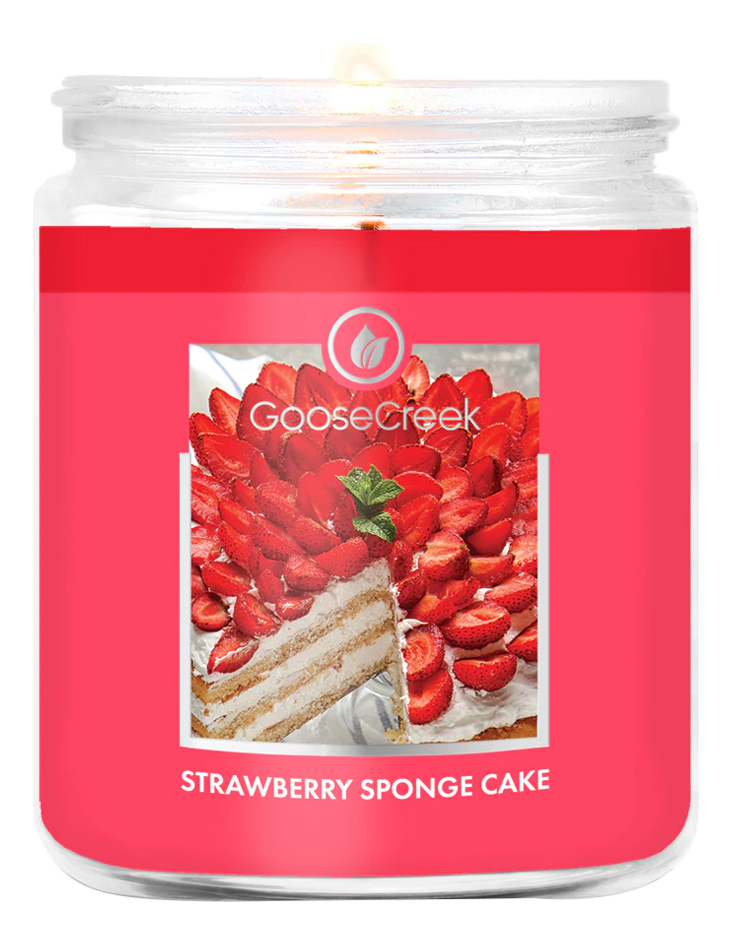 Ароматическвая свеча Strawbery Sponge Cake (Клубничный бисквитный торт): свеча 198г торт бисквитный прага ресторанная коллекция 690 г