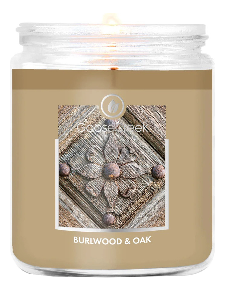 Ароматическая свеча Burlwood & Oak (Древесина и мох): свеча 198г ароматическая свеча warm crunchy cone теплый и хрустящий рожок свеча 198г