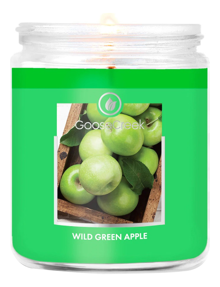 Ароматическая свеча Wild Green Apple (Дикое зеленое яблоко): свеча 198г ароматическая свеча apple gathering яблочный сбор свеча 198г
