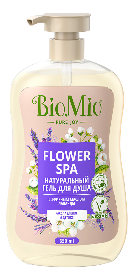 

Натуральный гель для душа с эфирным маслом лаванды Flower Spa 650мл