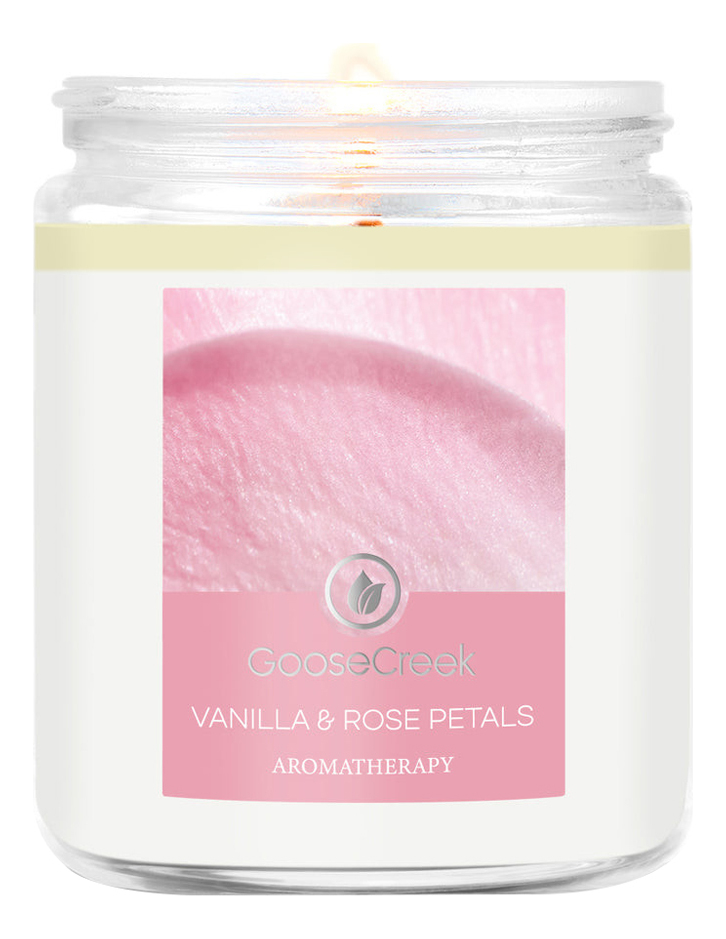 Ароматическая свеча Vanilla & Rose Petals (Ваниль и лепестки розы): свеча 198г ароматическая свеча vanilla sands ванильные пески свеча 198г