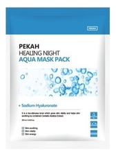 PEKAH Увлажняющая тканевая маска с гиалуроновой кислотой Healing Night Aqua Mask Pack 25мл