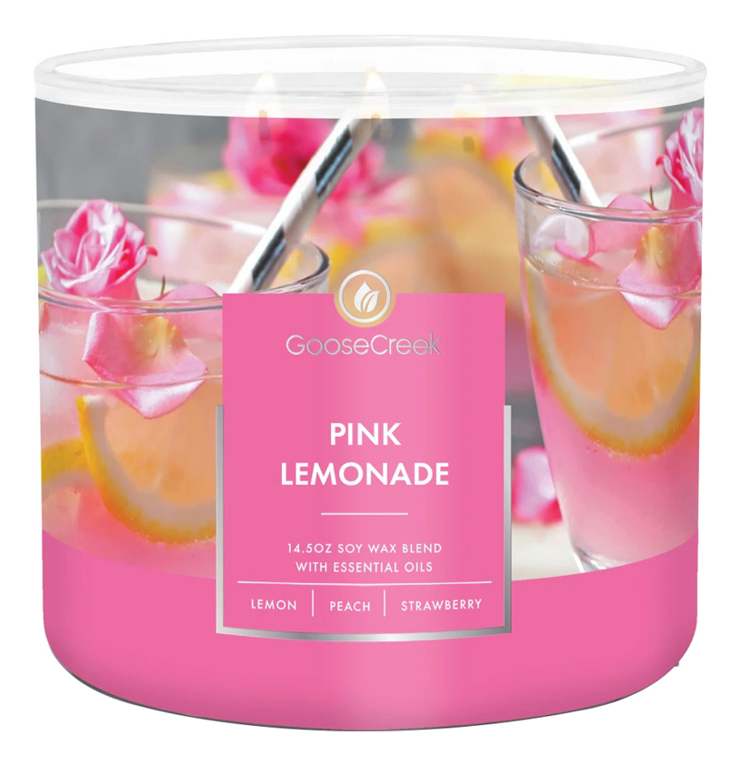 Ароматическая свеча Pink Lemonade (Розовый лимонад): свеча 198г ароматическая свеча pink snowscape розовый cнежный пейзаж свеча 198г