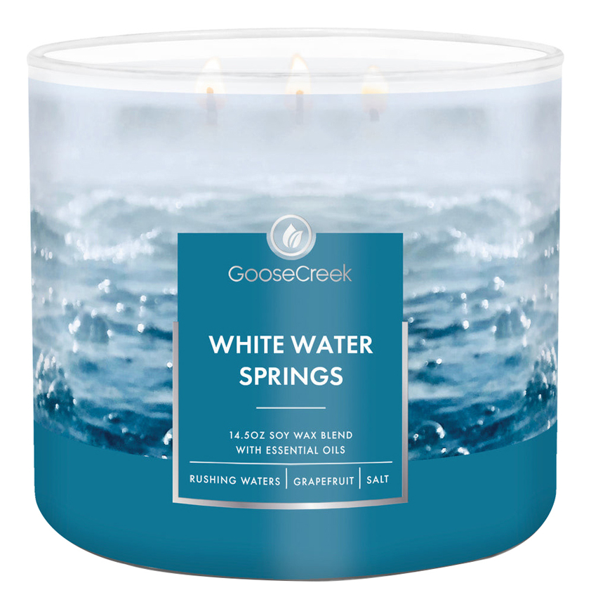 Ароматическая свеча White Water Springs (Целебные источники): свеча 411г ароматическая свеча salt water orchid орхидея с соленой водой свеча 411г