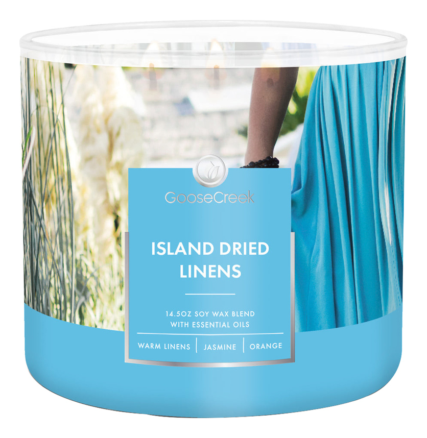 Ароматическая свеча Island Dried Linens (Остров сухого льна): свеча 411г ароматическая свеча island dried linens остров сухого льна свеча 411г