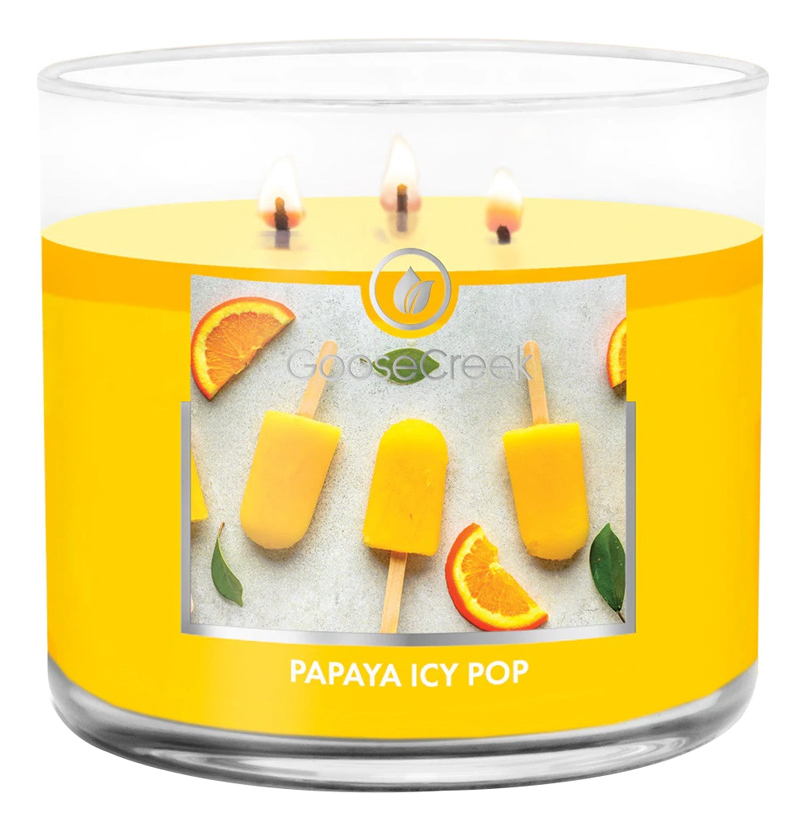 

Ароматическая свеча Papaya Icy Pop (Ледяное мороженое из папайи): свеча 411г, Ароматическая свеча Papaya Icy Pop (Ледяное мороженое из папайи)