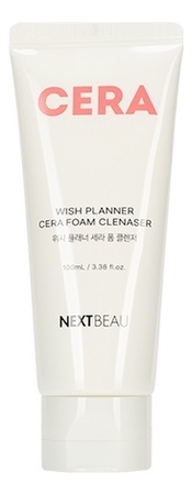 Nextbeau очищающая пенка для умывания с керамидами wish planner cera ...
