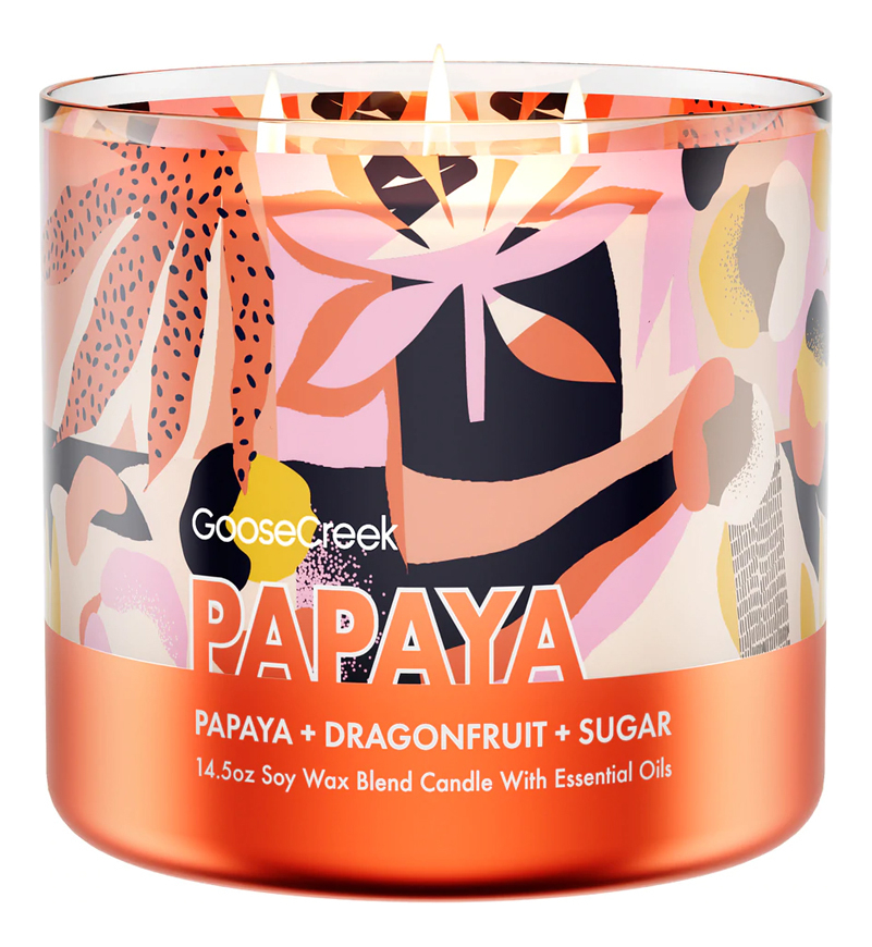 Ароматическая свеча Papaya (Папайя): свеча 411г ароматическая свеча island dried linens остров сухого льна свеча 411г