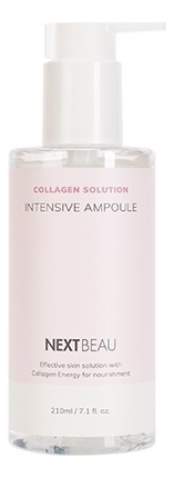 Сыворотка для лица с гидролизованным коллагеном Collagen Solution Intensive Ampoule 210мл ультраомолаживающая ампульная сыворотка с гидролизованным коллагеном nextbeau collagen solution essential intensive ampoule 80 мл